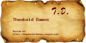 Theobald Damos névjegykártya